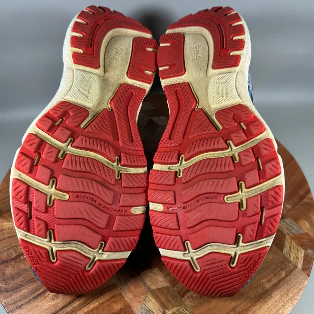 Brooks Ghost 15 Womens Running Shoes 11 Stars Stripes Navy Red 1203801B449